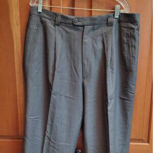 ZANELLA Bernini Robert dress pants Trousers gray wool Size 38 pleated cuffed